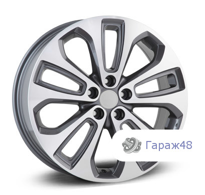 LegeArtis KI92 R17 / 7J PCD 5x114.3 ET 48 ЦО 67.1 Литые Графит с полированной лицевой поверхностью